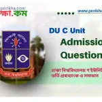 [PDF] Dhaka University DU C Unit Admission Test Question Bank